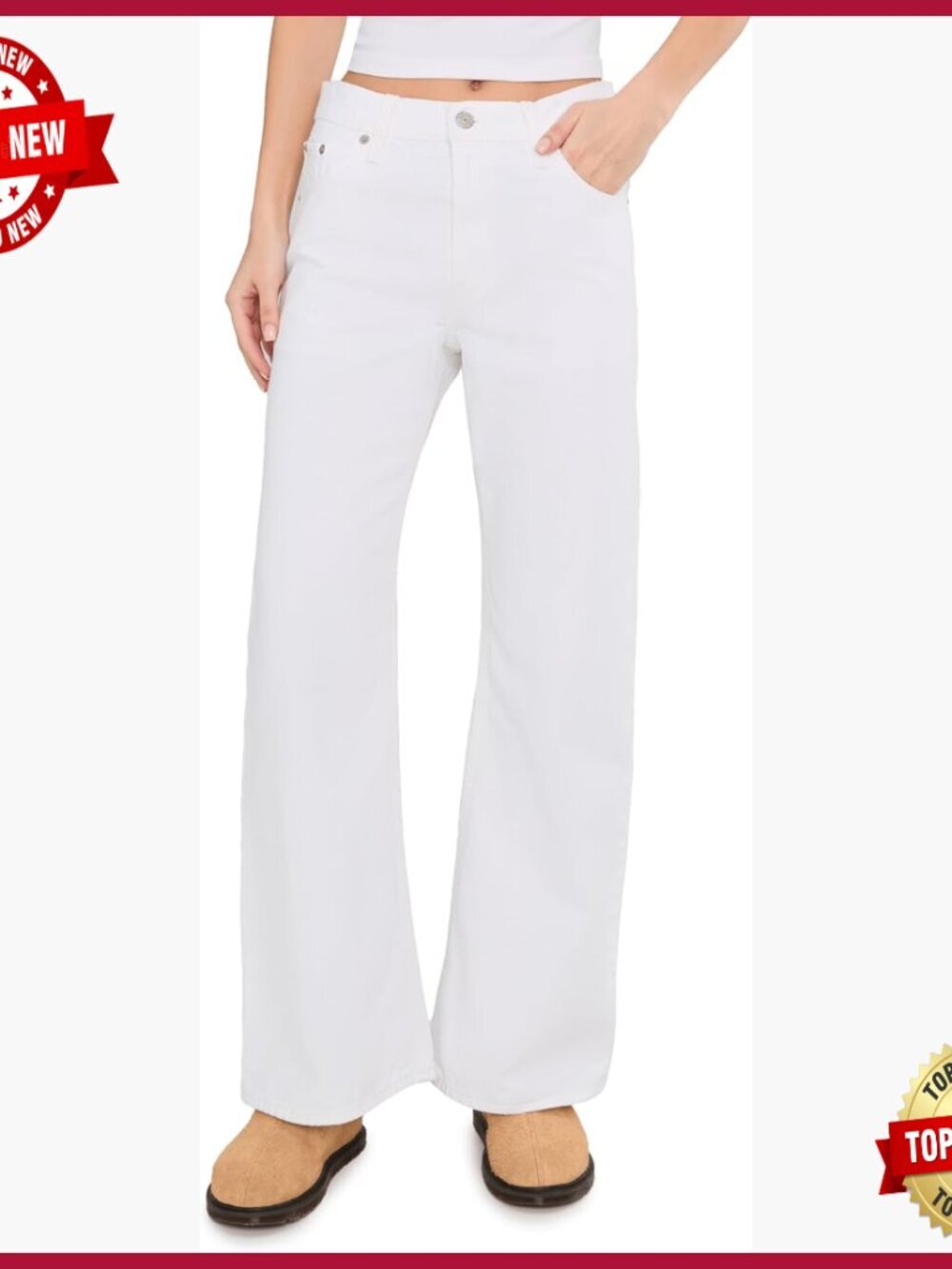 Mid Rise Loose Boot Cut Jeans, 31" Inseam, Vintage Inspired Fit